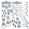 Lochplattenhalter-Set, 49-teilig
